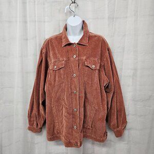 American Eagle Outfitters Rust Corduroy Utility Jacket